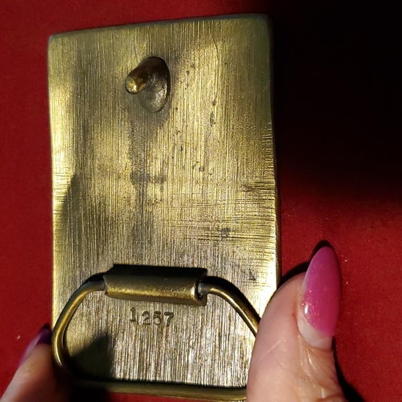 Vintage brass Jack Daniel's belt buckle, very good condition. - Picture 3 of 3